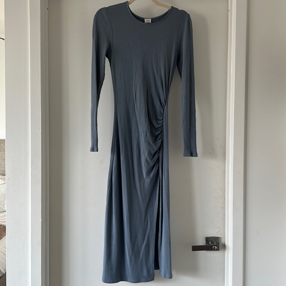 Wilfred long sleeve ribbed dress